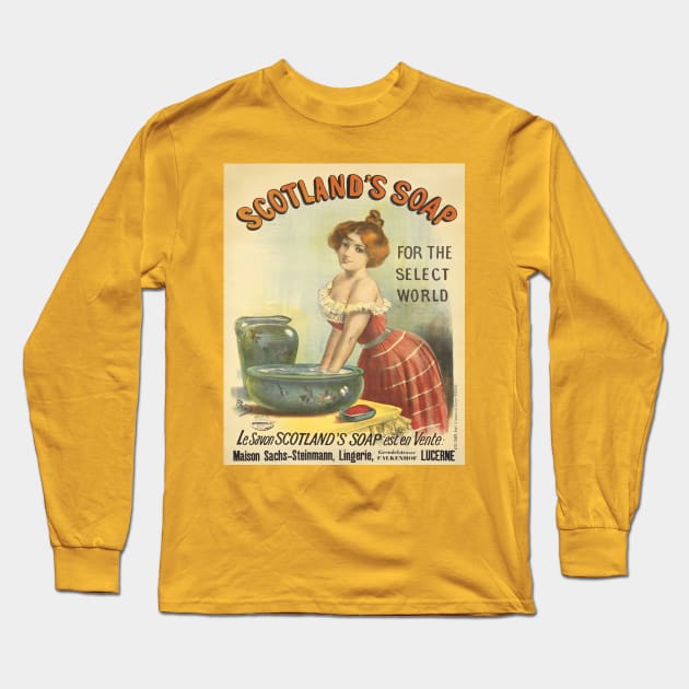 Vintage 1893 Laundry Soap Advertisement Long Sleeve T-Shirt by xposedbydesign